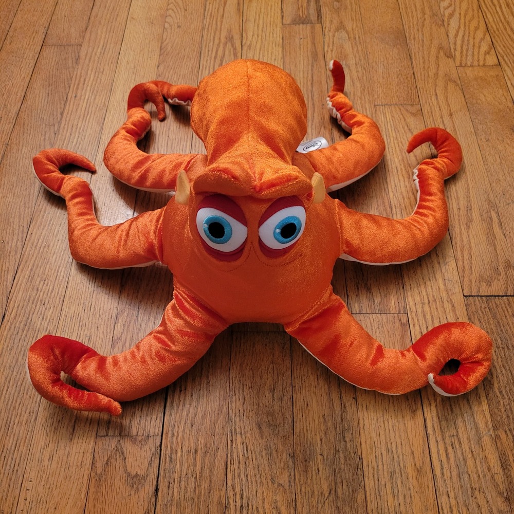 Disney 16" Plush Orange Finding Dory Pixar Octopus HANK Stuffed Toy Gift
